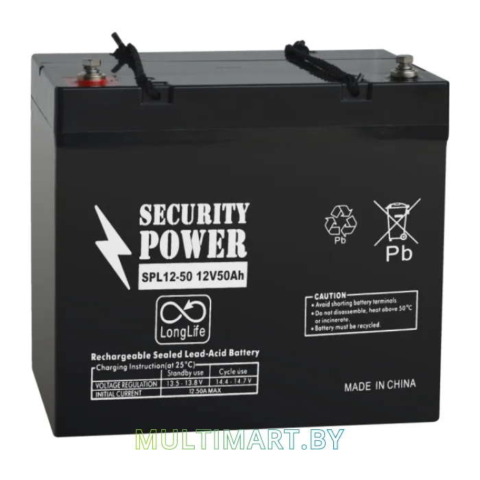 Аккумулятор для ИБП Security Power SPL 12-50 (12В/50 А·ч)